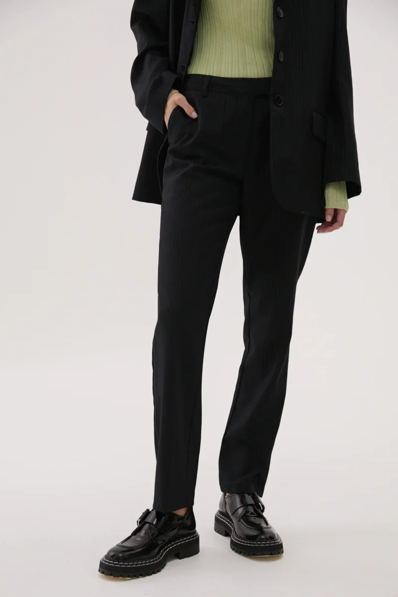 MISHA URBAN - PRESLIE PANT (NAVY PINSTRIPE) - Image 2
