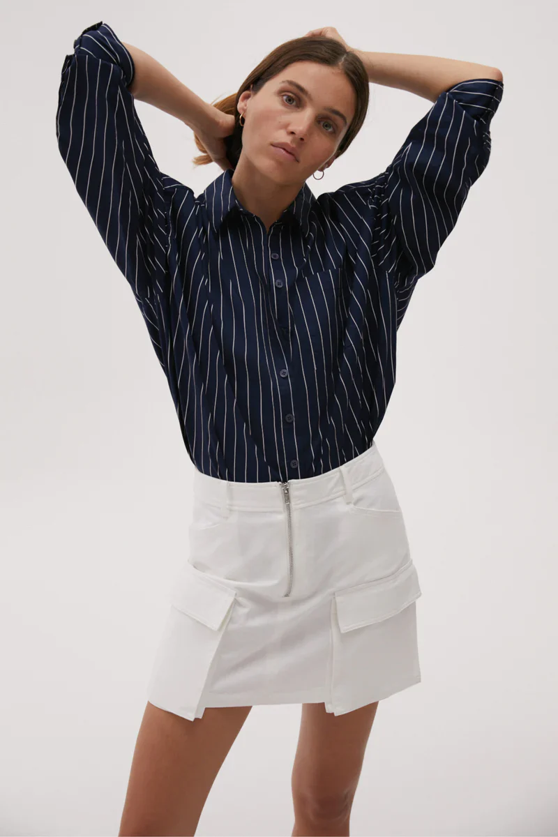 MISHA URBAN - SYDNEY MINI SKIRT (IVORY) - Image 3