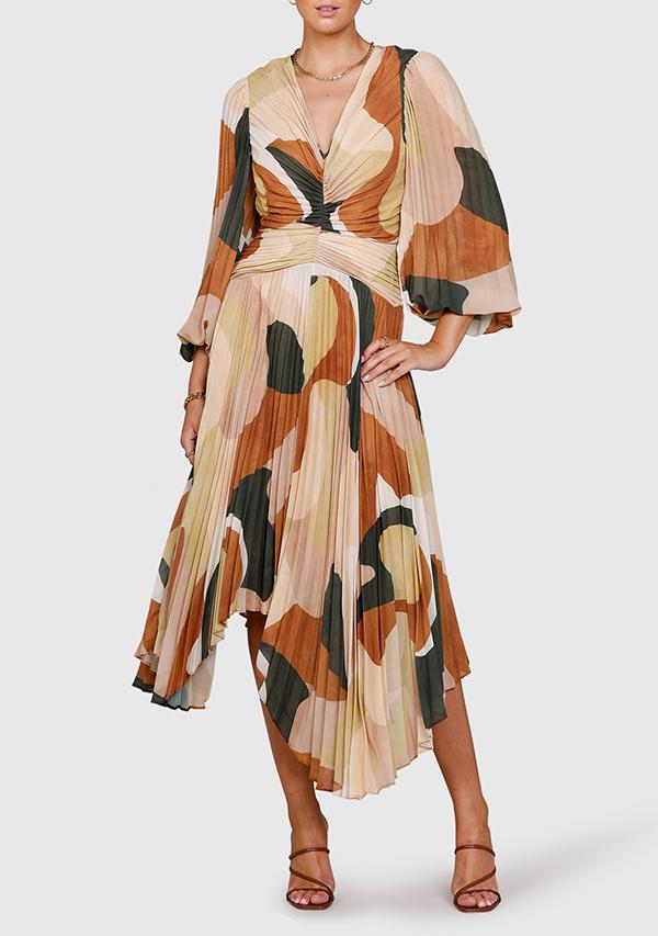 MNISTRY OF STYLE - Retro Resort Pleated Midi Dress   FINAL SALE - Image 3