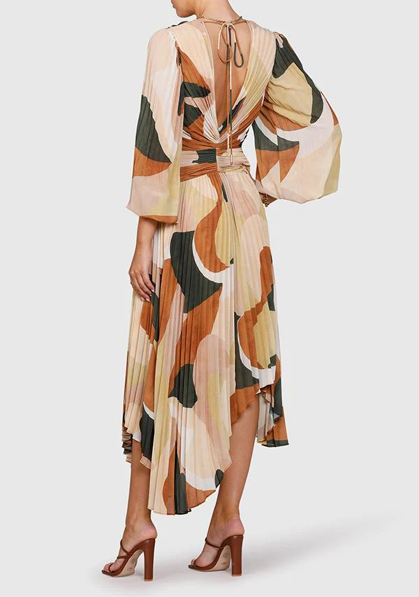 MNISTRY OF STYLE - Retro Resort Pleated Midi Dress   FINAL SALE - Image 5