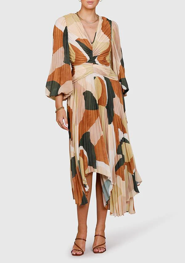 MNISTRY OF STYLE - Retro Resort Pleated Midi Dress   FINAL SALE - Image 6