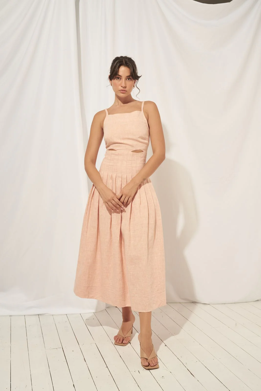 MØN RENN - Laila Midi Dress (Sherbert) - Image 3