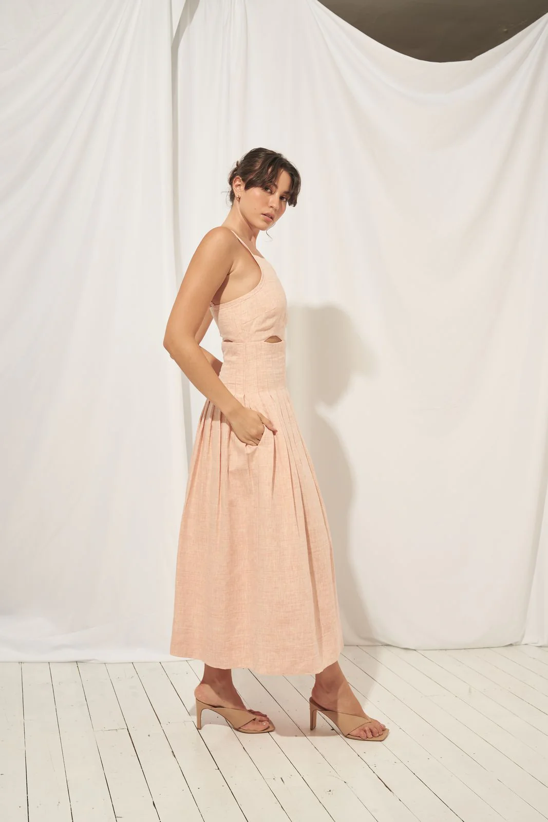 MØN RENN - Laila Midi Dress (Sherbert) - Image 4