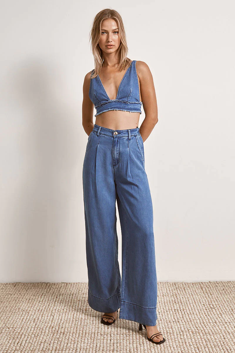 MØN RENN - ODYSSEY CROP (DENIM) - Image 4