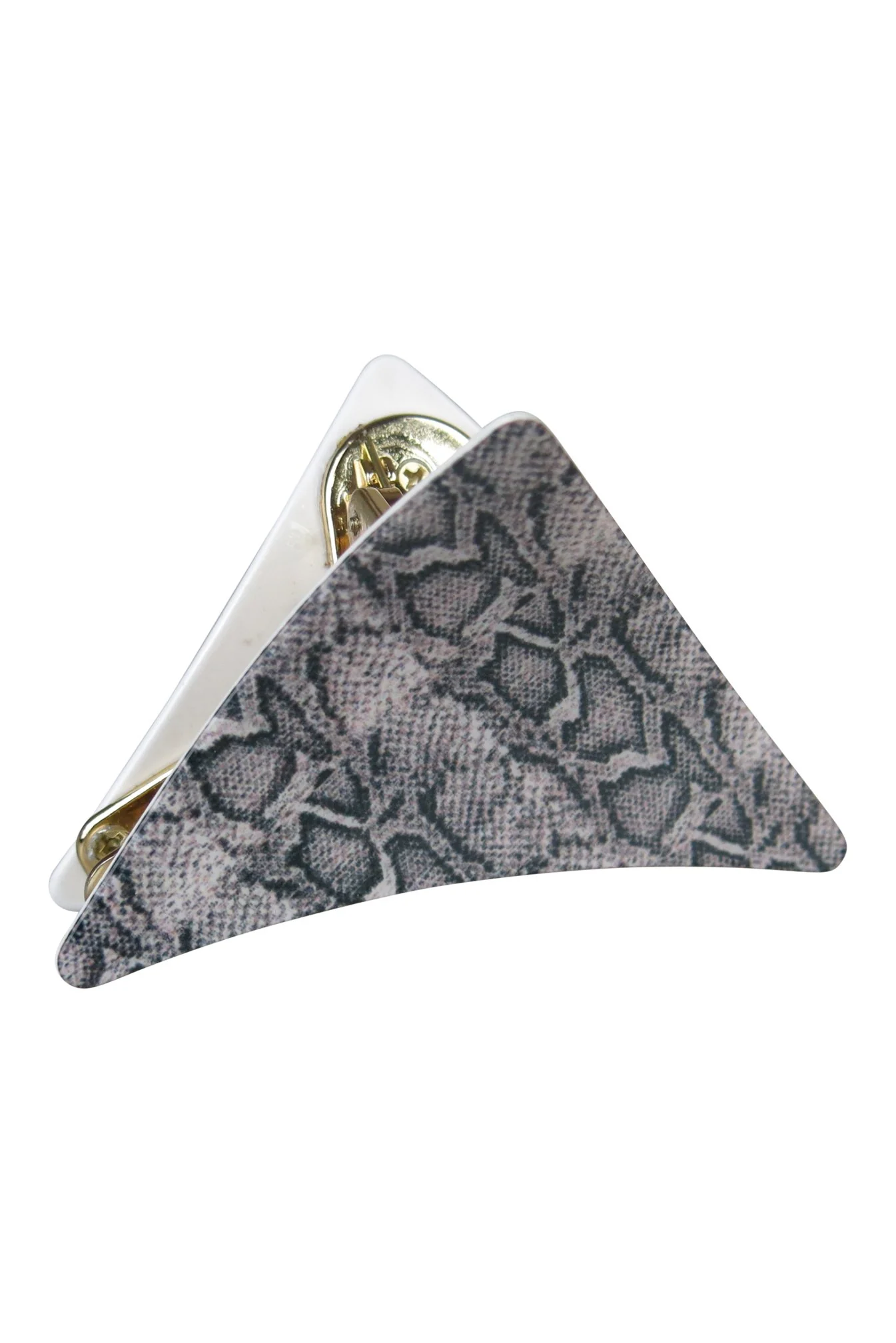 Morgan & Taylor - Marcia Hair Clip - Grey Snake - Image 3