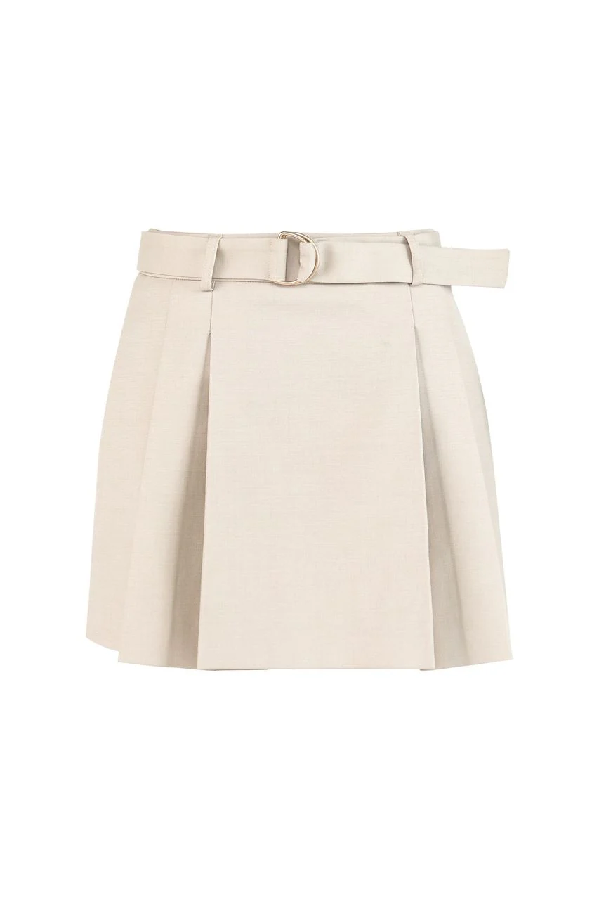 MOSSMAN - FABLE MINI SKIRT (BEIGE)