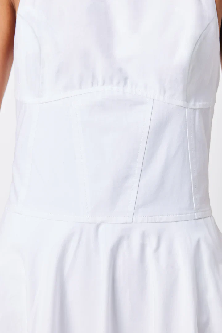 MOSSMAN - HOMAGE MAXI DRESS (WHITE) - Image 5
