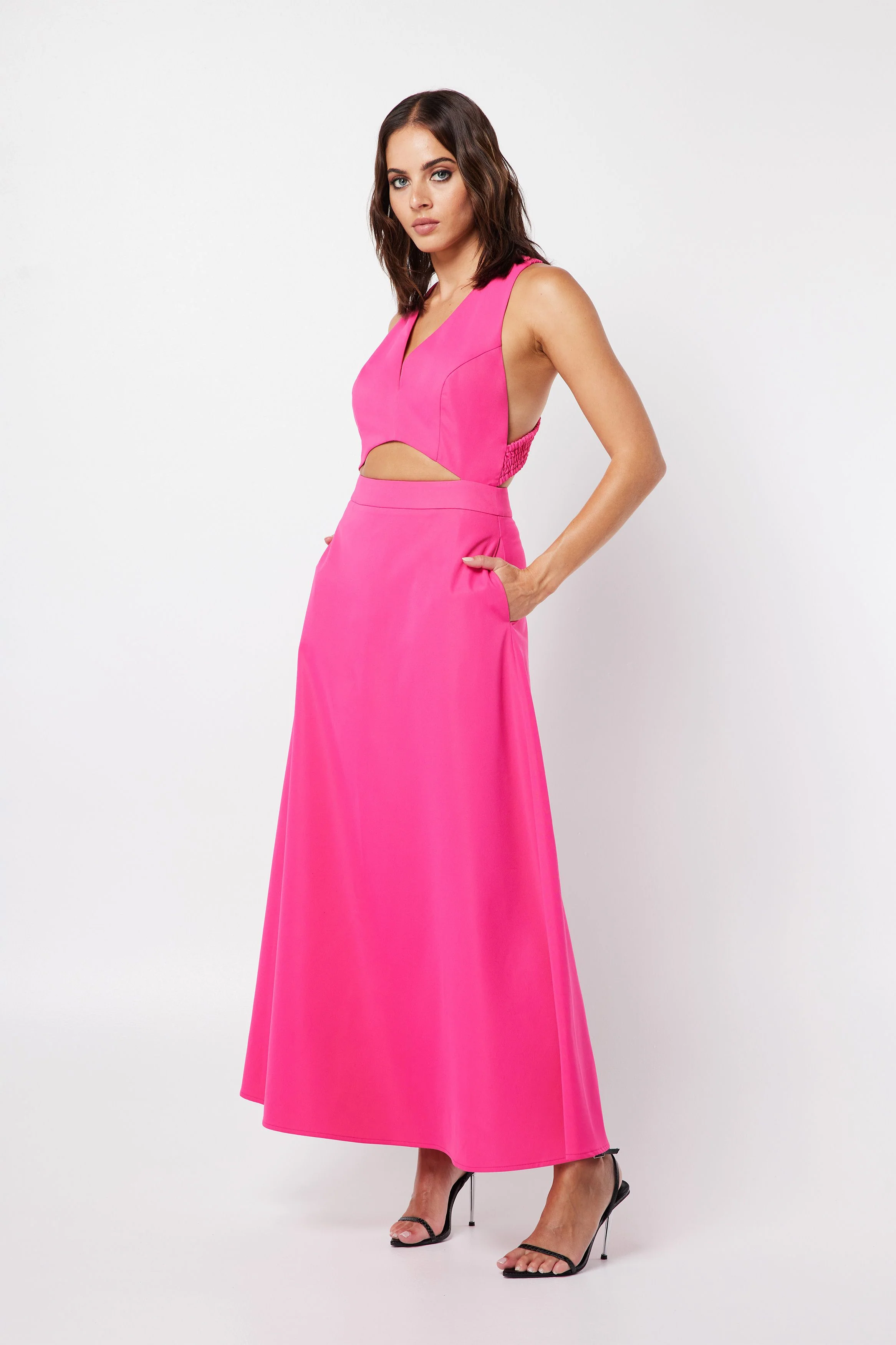 MOSSMAN - IN A DAZE MAXI DRESS (Fuchsia) - Image 2