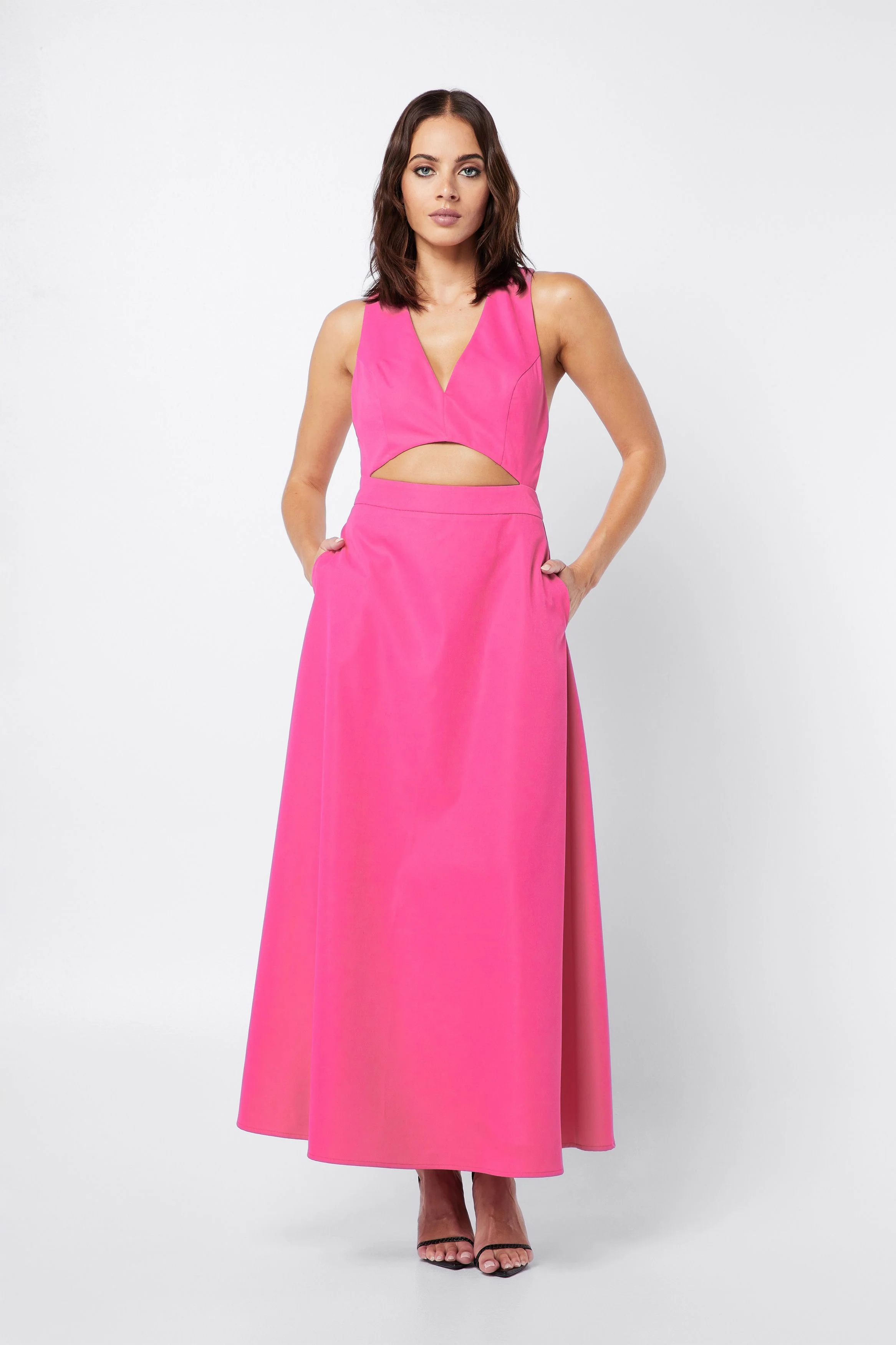 MOSSMAN - IN A DAZE MAXI DRESS (Fuchsia) - Image 3