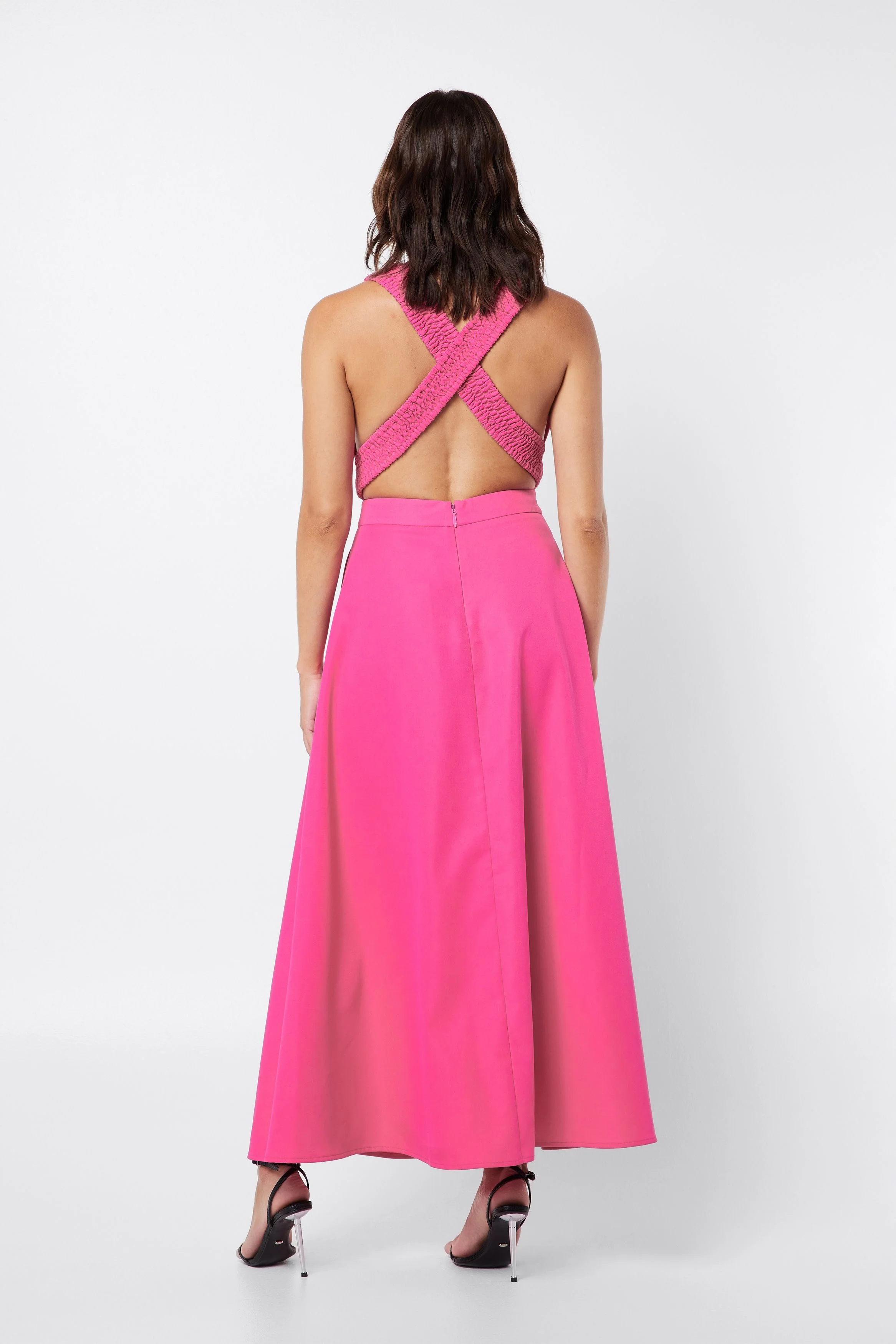 MOSSMAN - IN A DAZE MAXI DRESS (Fuchsia) - Image 4