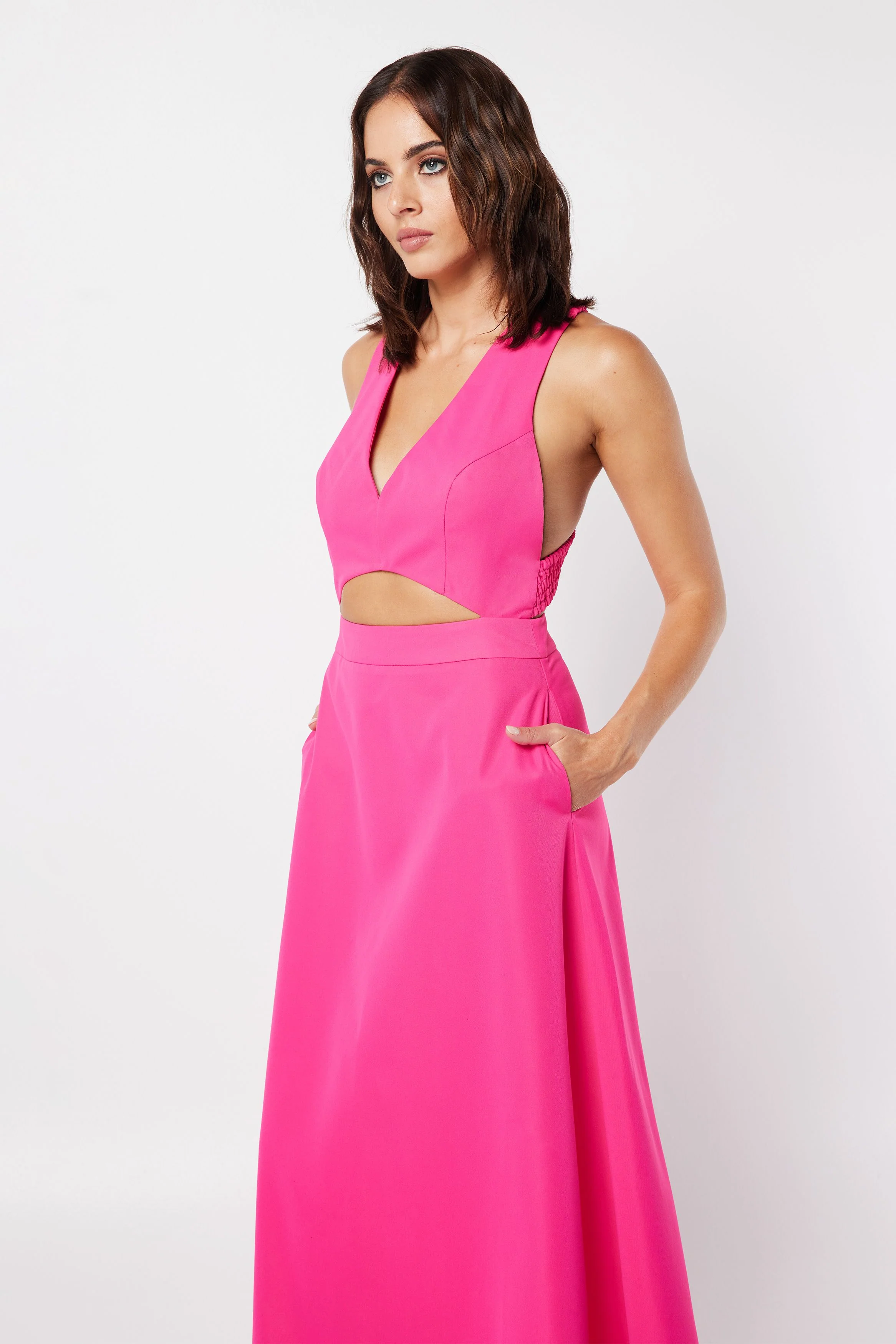 MOSSMAN - IN A DAZE MAXI DRESS (Fuchsia) - Image 5