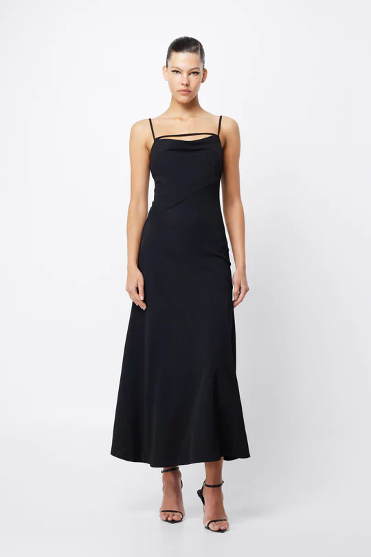 MOSSMAN - MANIFEST MAXI DRESS (BLACK) - Image 4