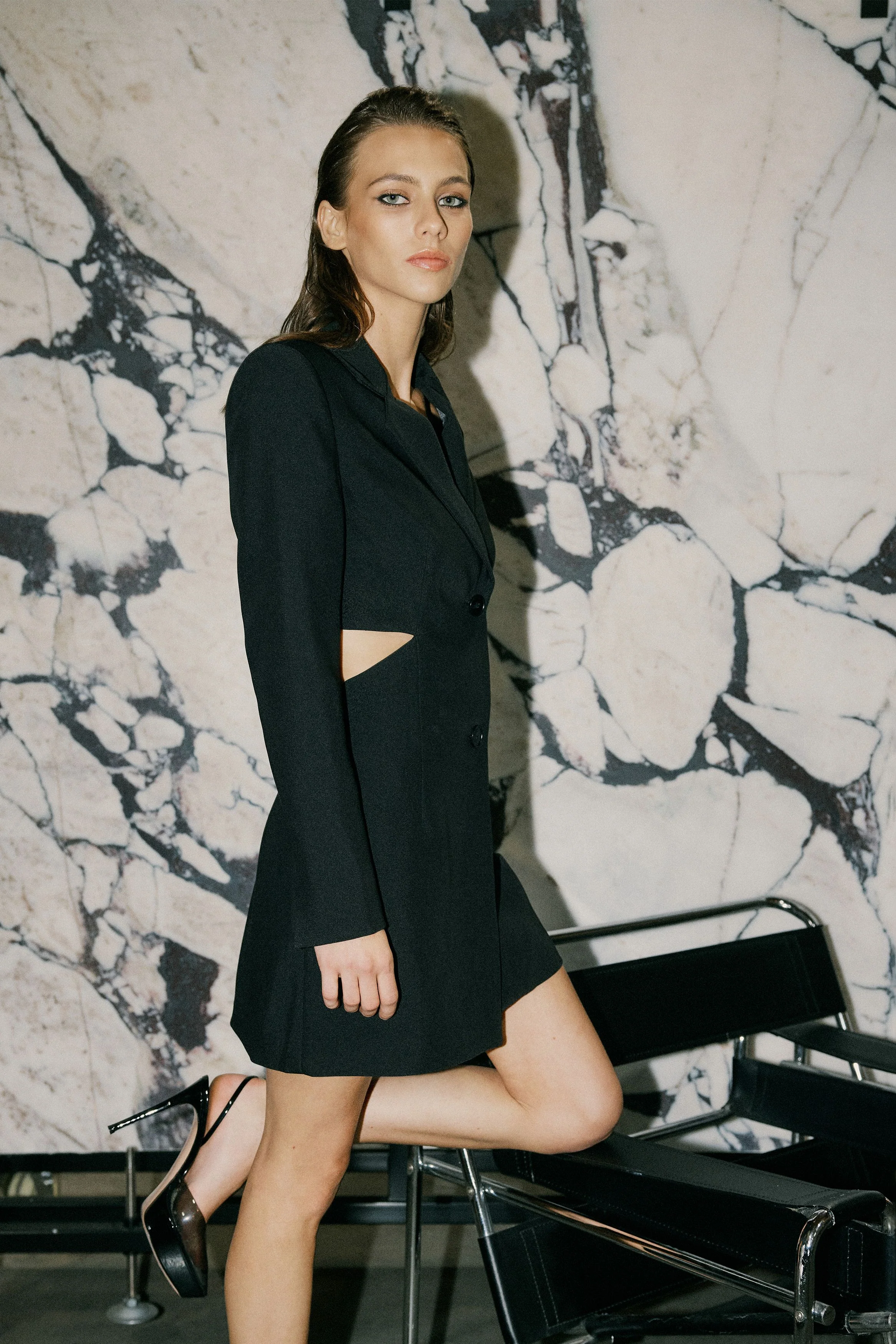 MOSSMAN - MEET AGAIN BLAZER DRESS (BLACK) - Image 4