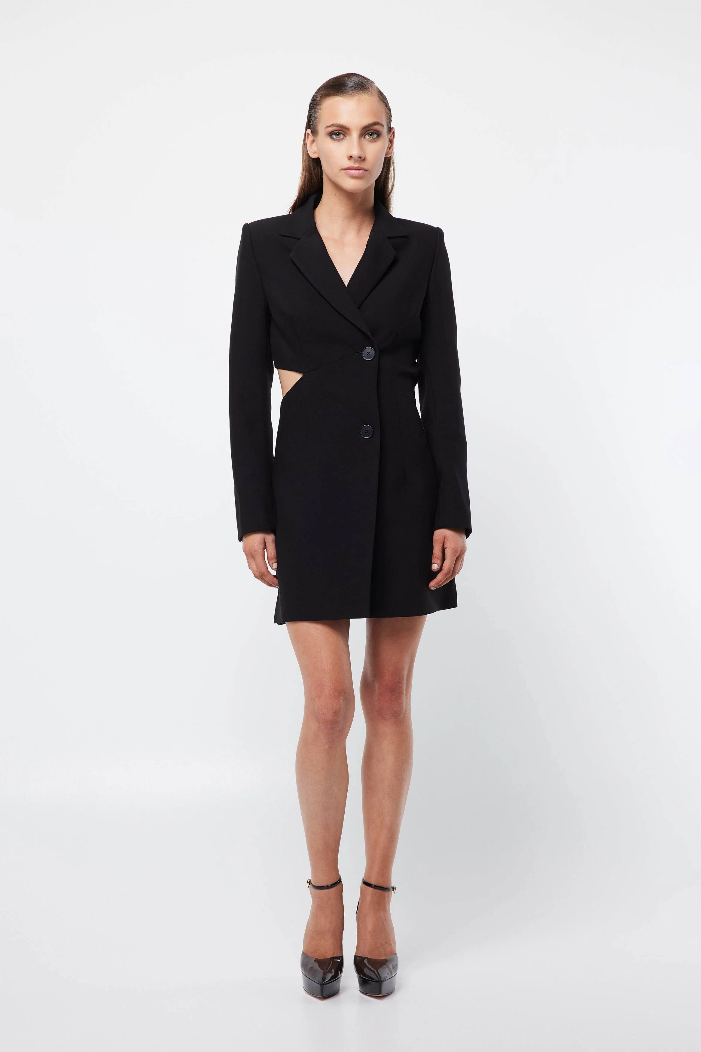 MOSSMAN - MEET AGAIN BLAZER DRESS (BLACK) - Image 6