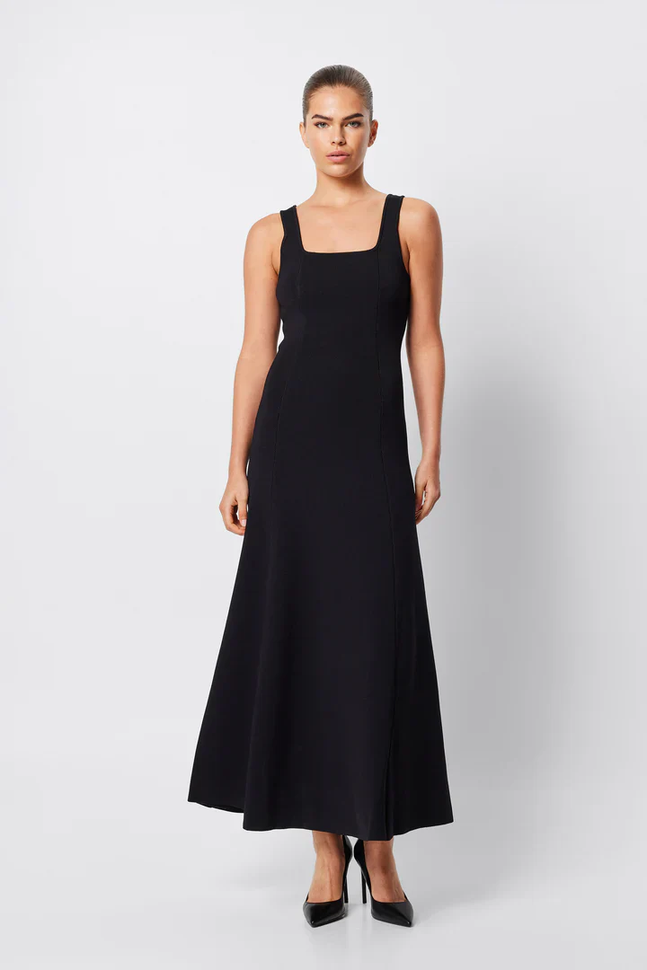 MOSSMAN - MONACO MAXI DRESS (BLACK) - Image 2