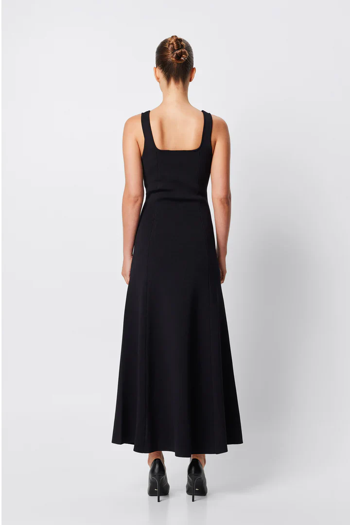 MOSSMAN - MONACO MAXI DRESS (BLACK) - Image 3