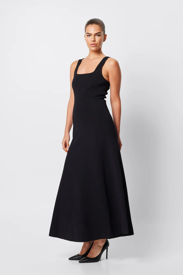 MOSSMAN - MONACO MAXI DRESS (BLACK) - Image 4