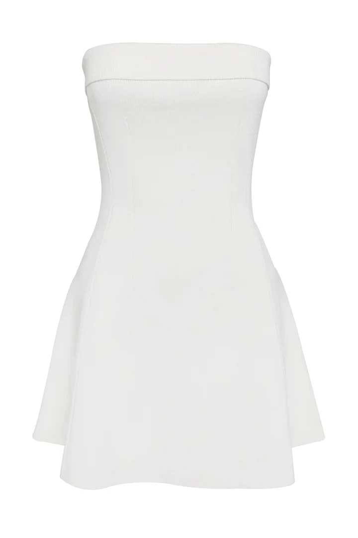 MOSSMAN - MONACO MINI DRESS (WHITE)