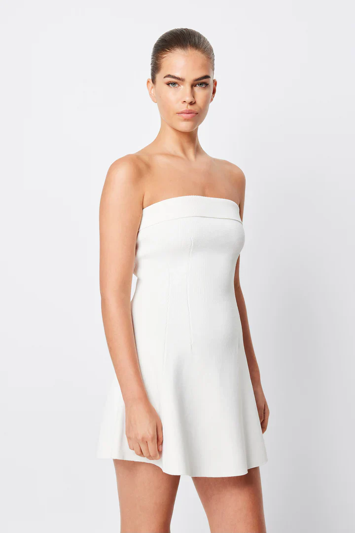MOSSMAN - MONACO MINI DRESS (WHITE) - Image 2