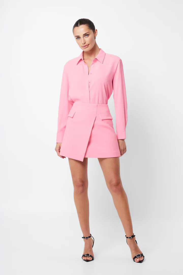 MOSSMAN - ON MY WAY MINI SKIRT (Pink) - Image 3