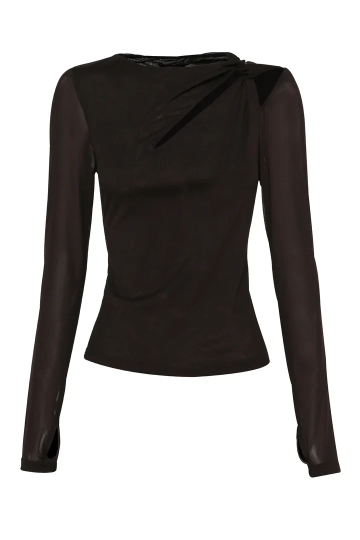 MOSSMAN - PUNCTURED TOP (CHOCOLATE)