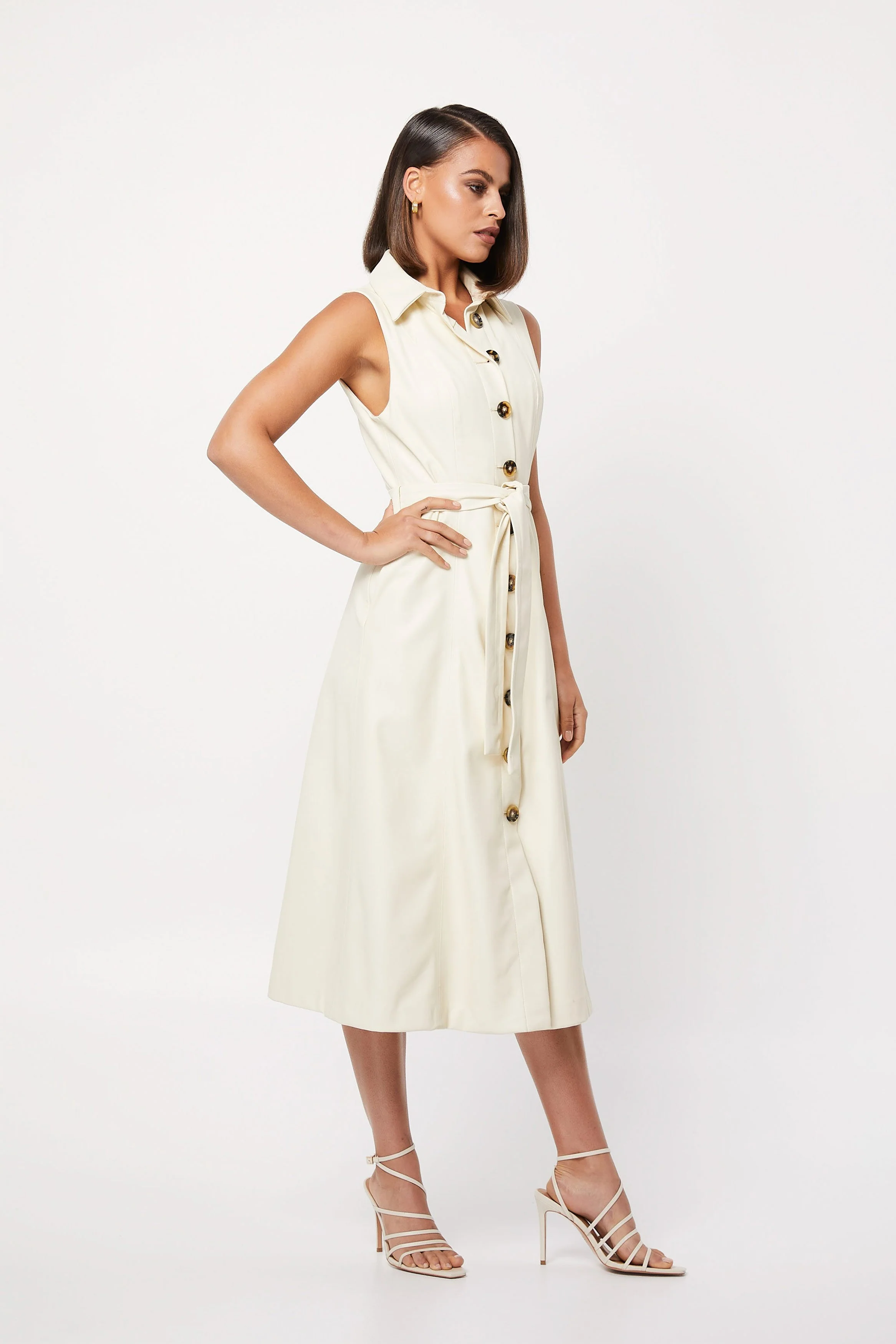 MOSSMAN - The Bayview Dress (Oatmeal) - Image 3