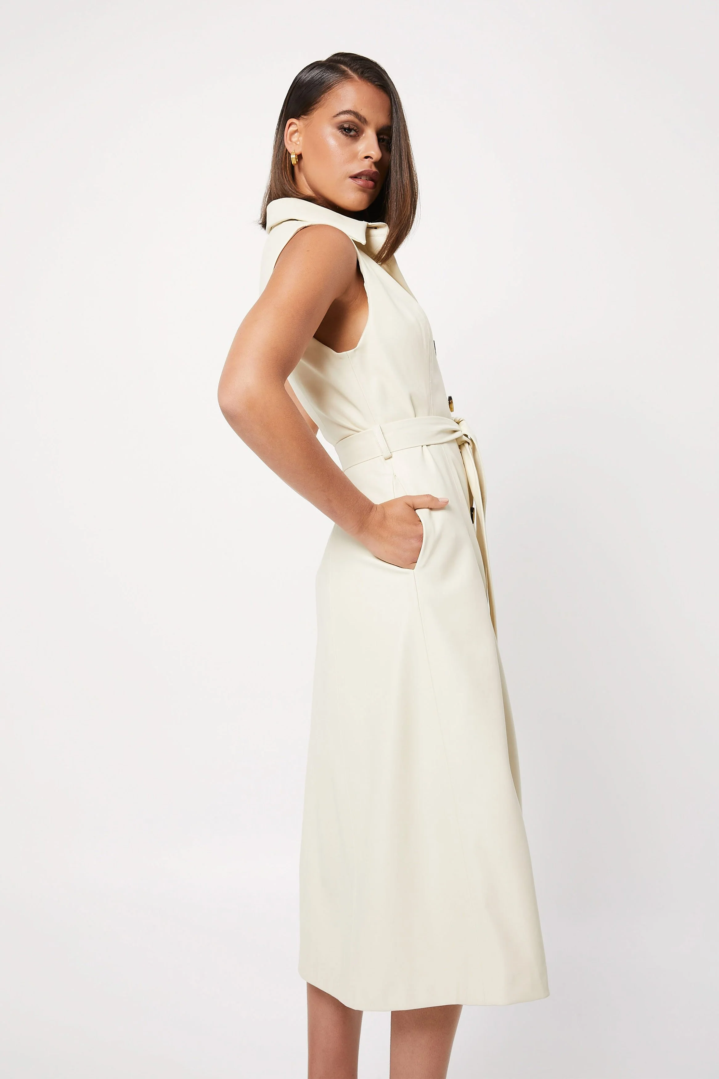 MOSSMAN - The Bayview Dress (Oatmeal) - Image 4