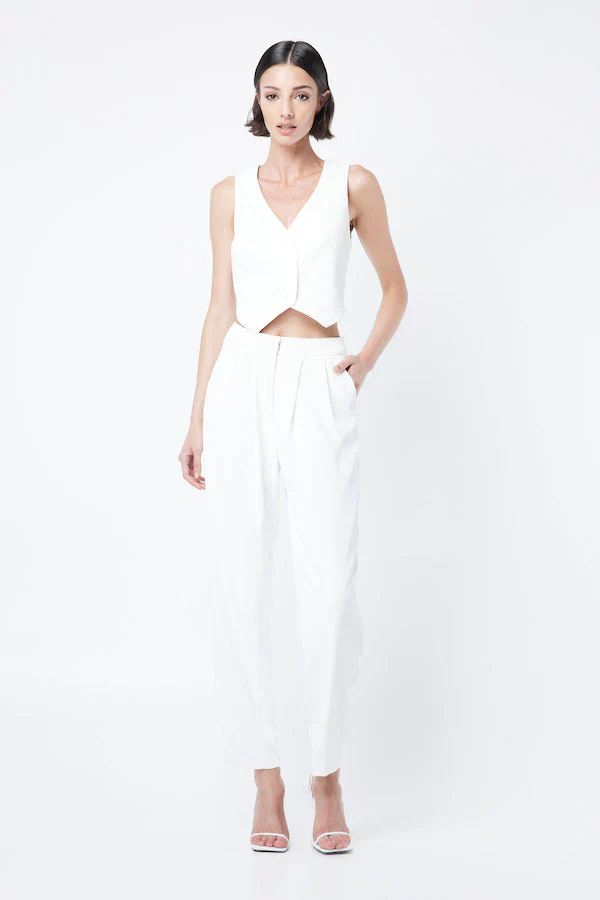 MOSSMAN - The Como Pant (White)