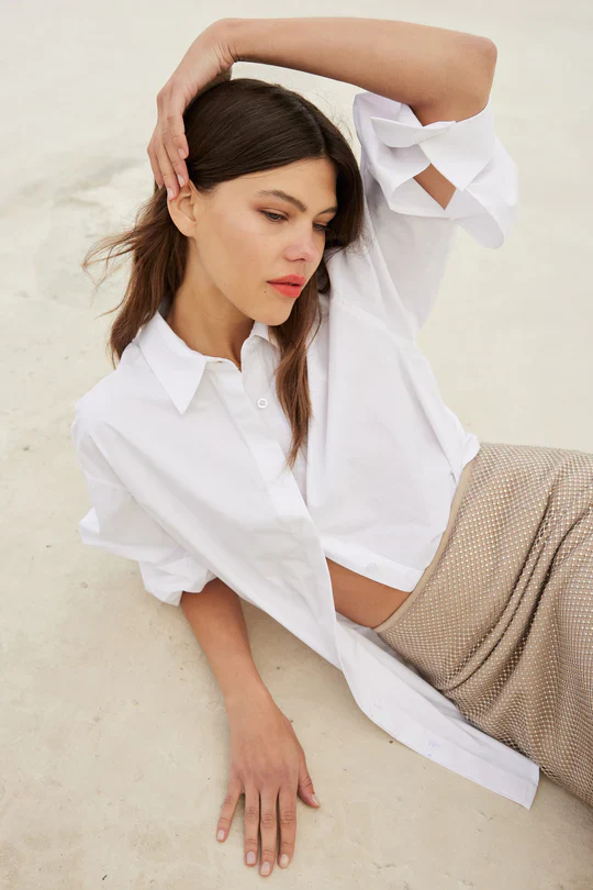 MOSSMAN - TIE BREAKER SHIRT (WHITE) - Image 2