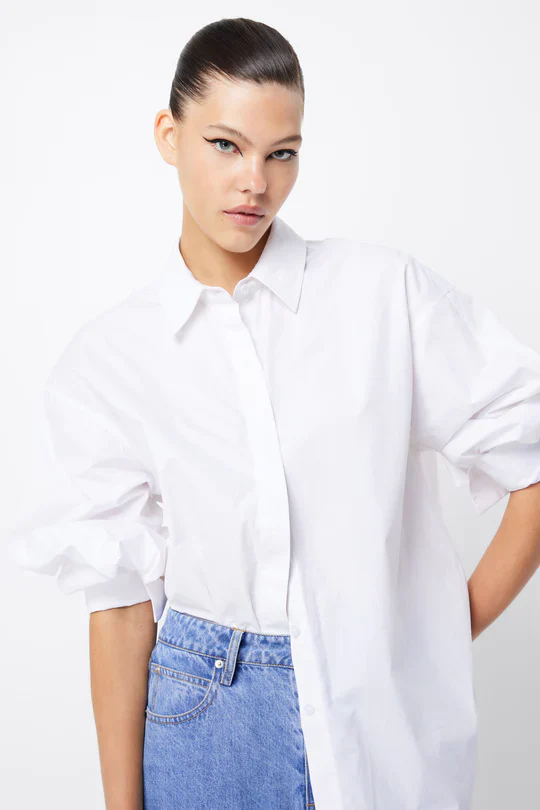 MOSSMAN - TIE BREAKER SHIRT (WHITE) - Image 5