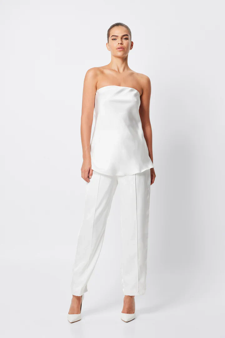 MOSSMAN - TOULOUSE STRAPLESS TOP (WHITE) - Image 2