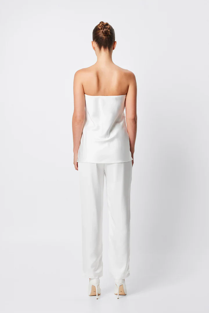 MOSSMAN - TOULOUSE STRAPLESS TOP (WHITE) - Image 3