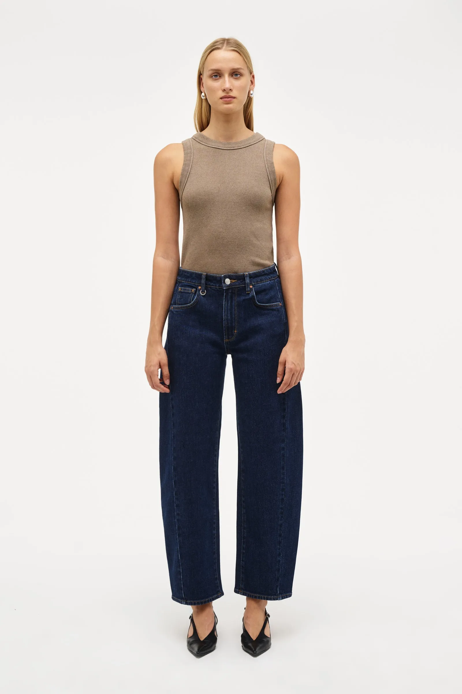 NEUW DENIM - AMBER BARREL JEAN NEMESIS (DARK VINTAGE INDIGO)