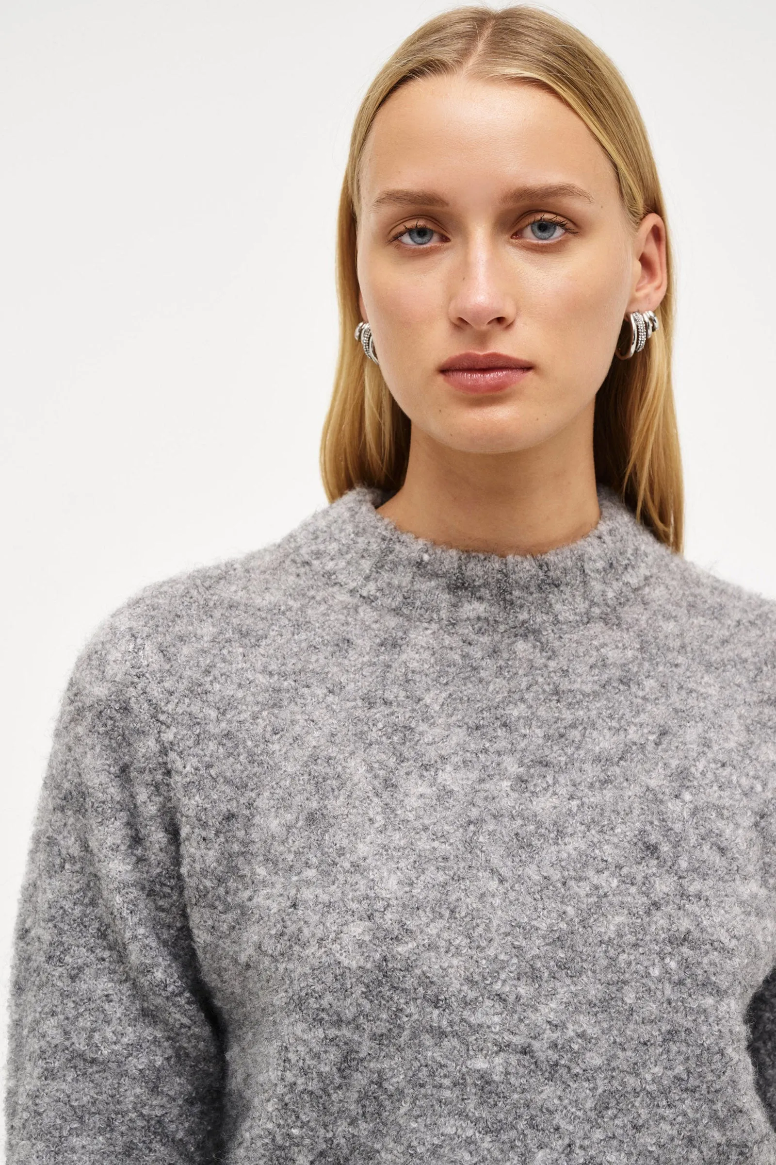 NEUW DENIM - BOUCLE CREW (CHARCOAL MARLE) - Image 4