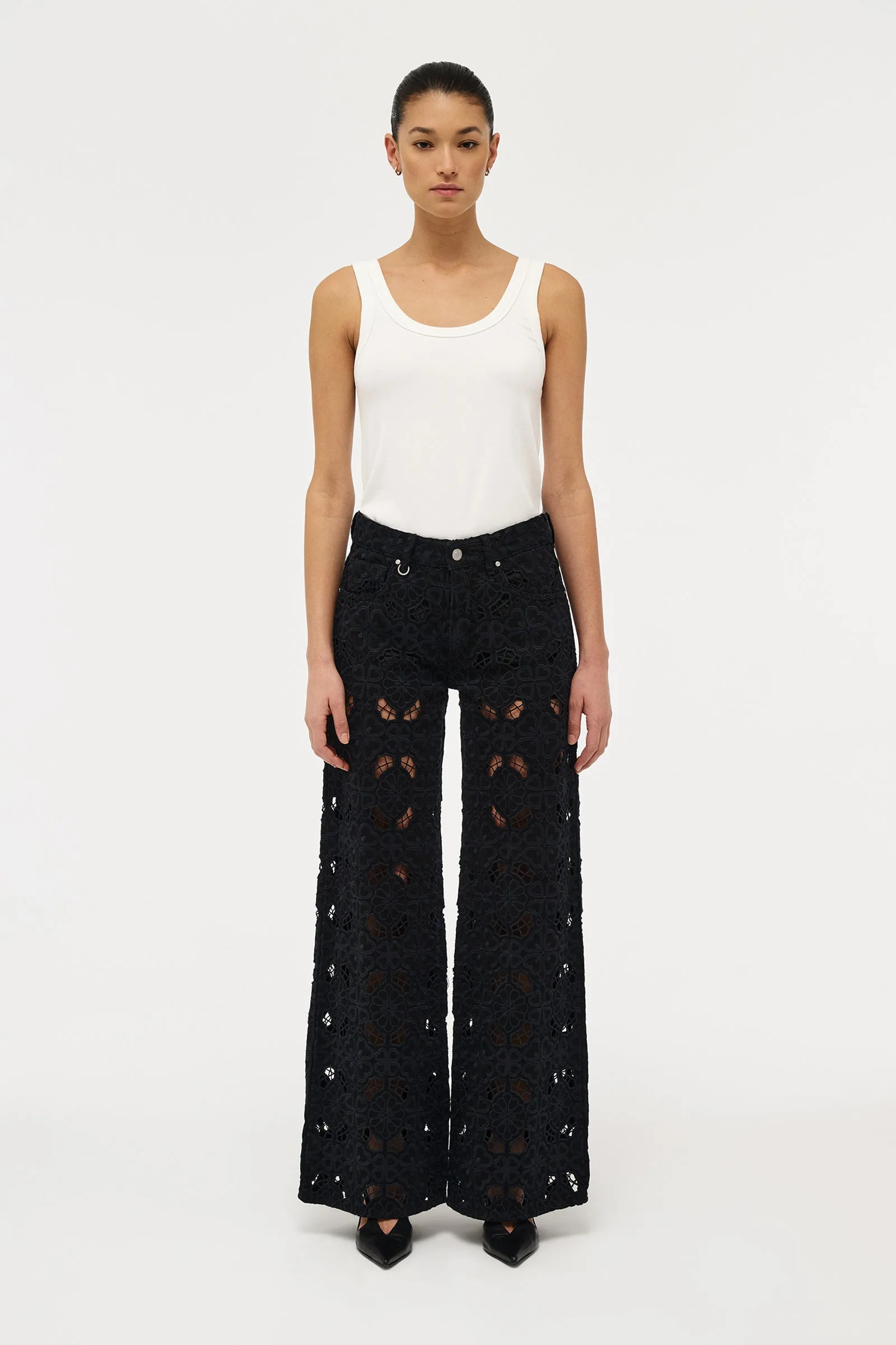 NEUW DENIM - EVA WIDE (FIORE EMBROIDERY BLACK) - Image 3