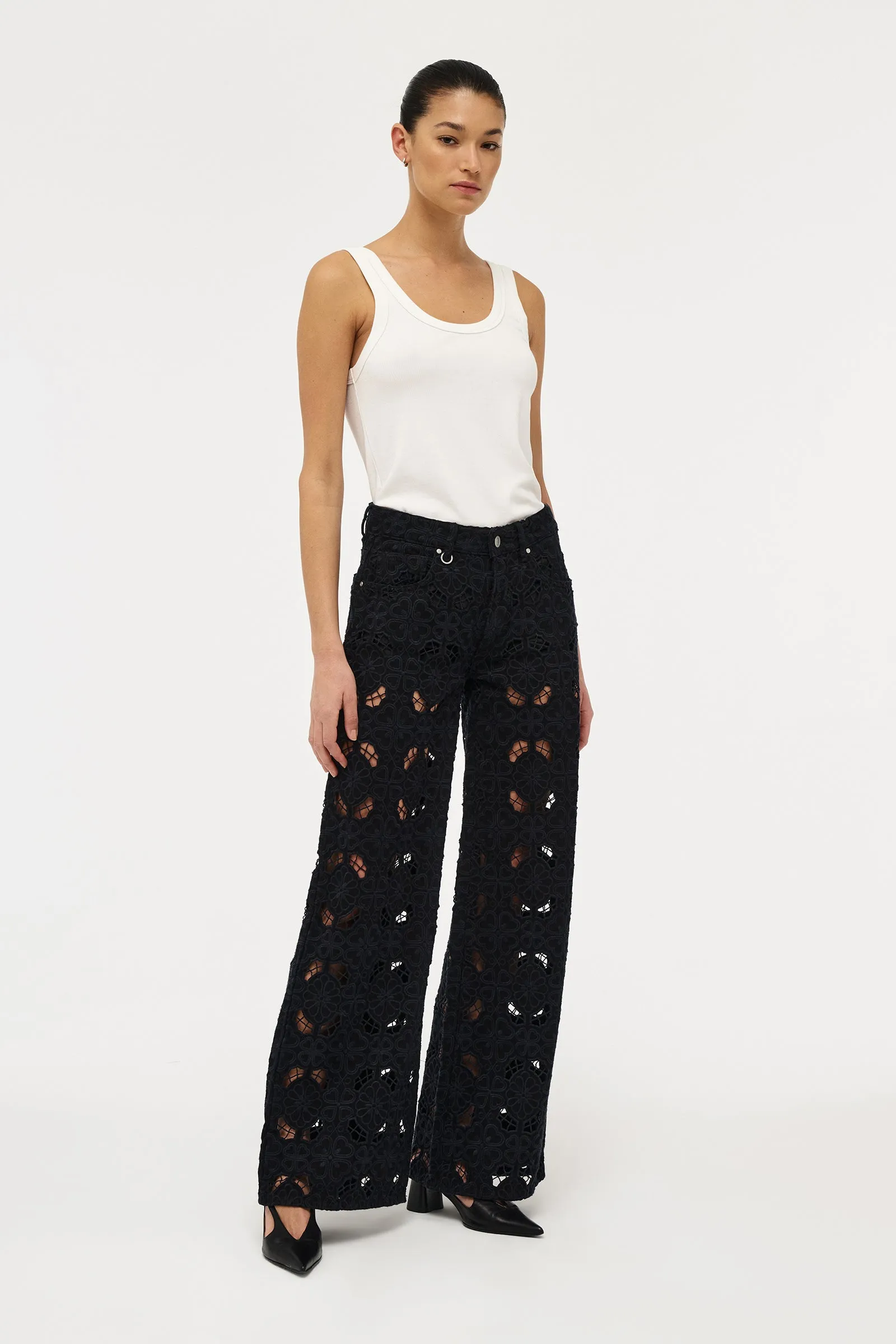 NEUW DENIM - EVA WIDE (FIORE EMBROIDERY BLACK) - Image 5