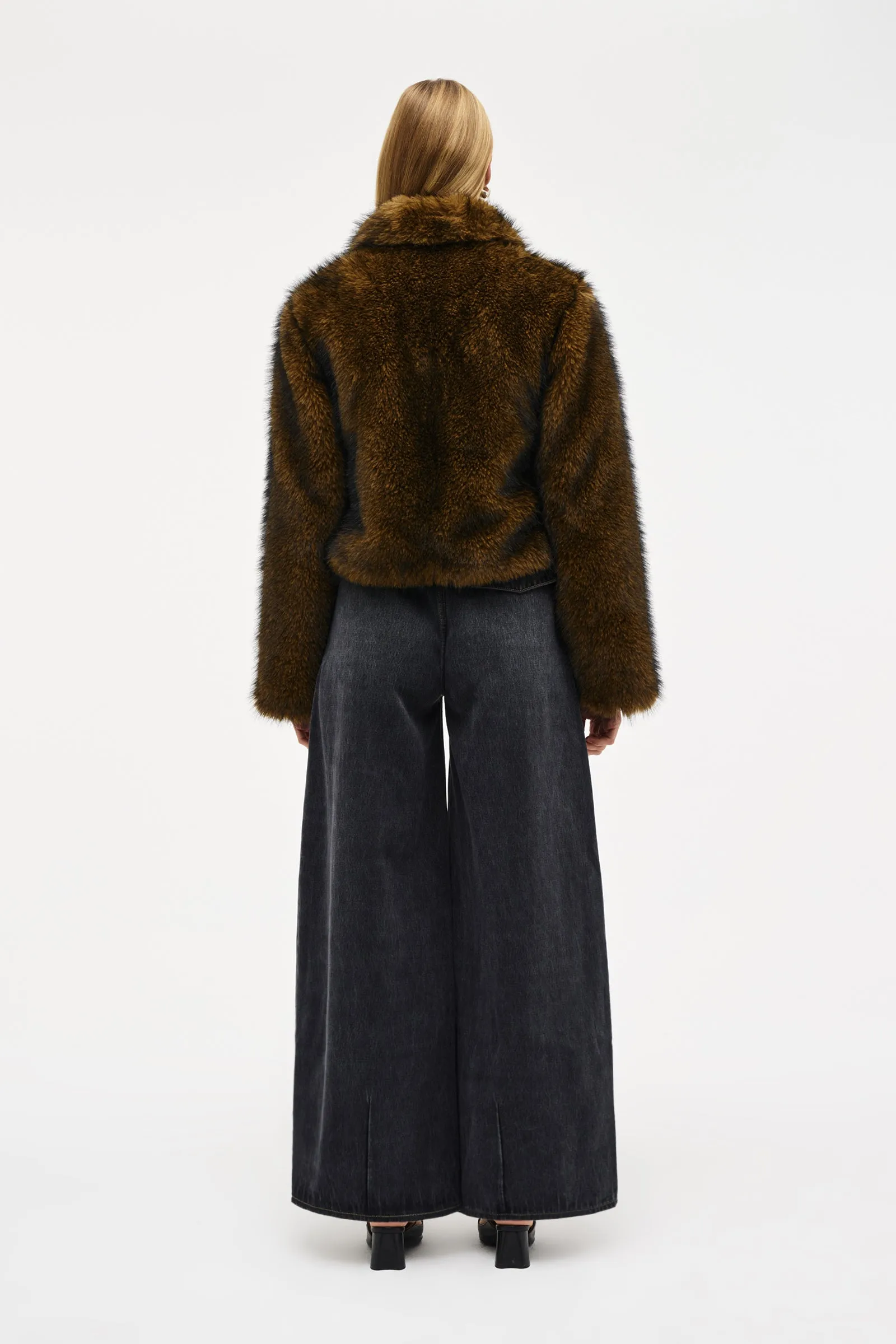 NEUW DENIM - FAUX FUR JACKET (HONEY) - Image 4
