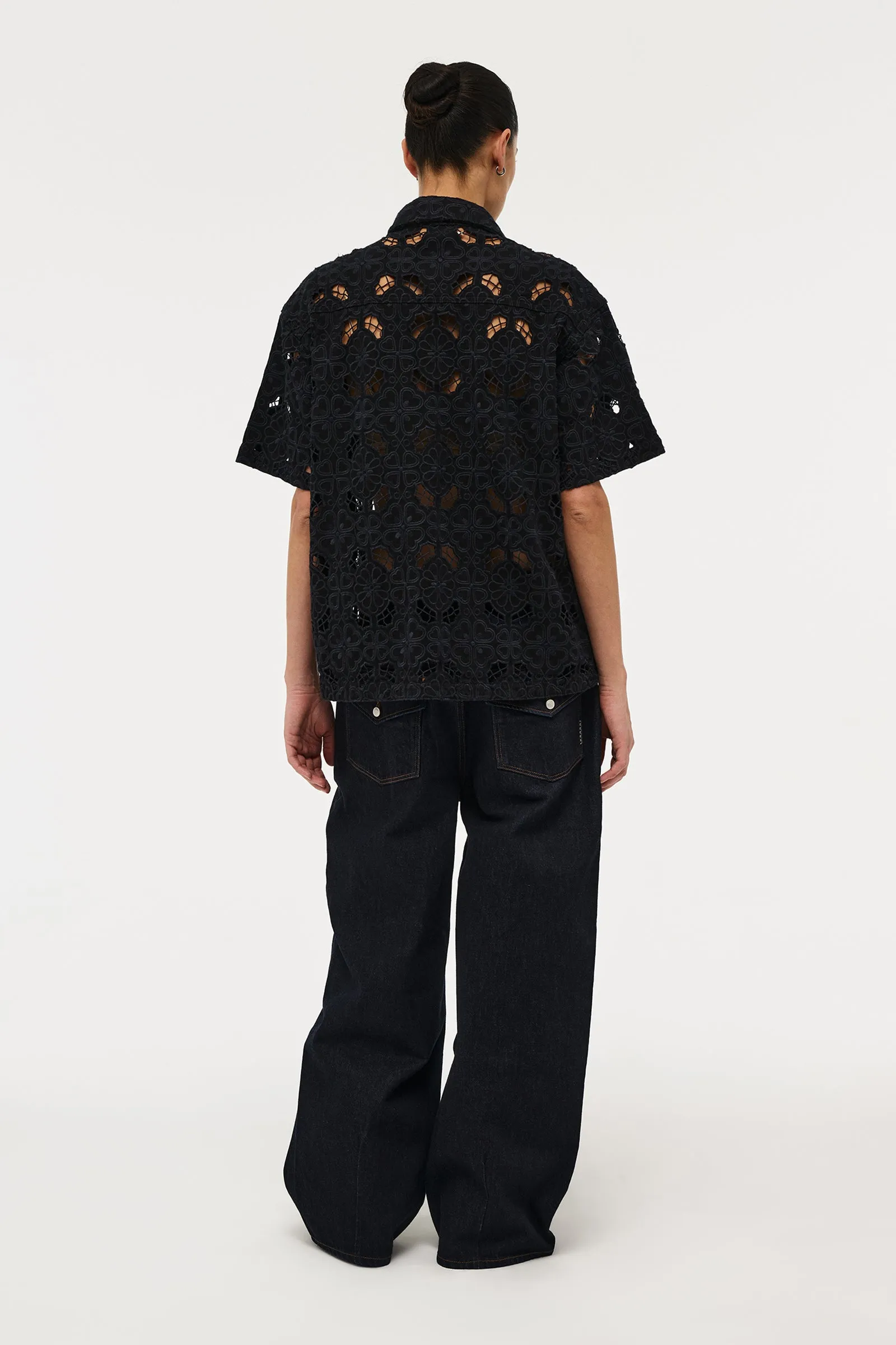 NEUW DENIM - FIORE EMBROIDERY SHIRT (BLACK) - Image 4