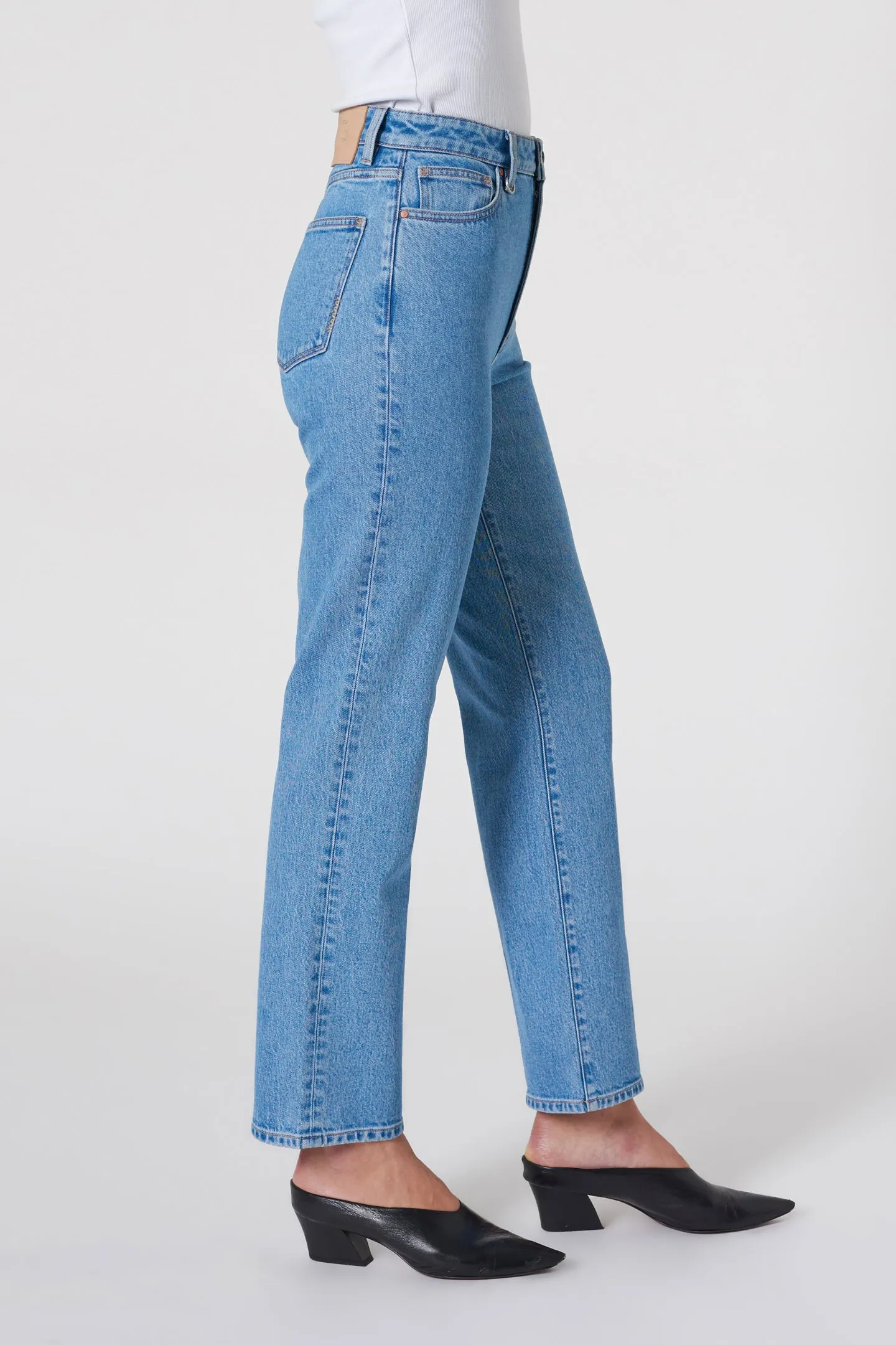 NEUW DENIM - NICO STRAIGHT OPHELIA (MID VINTAGE INDIGO) 28 LEG - Image 4