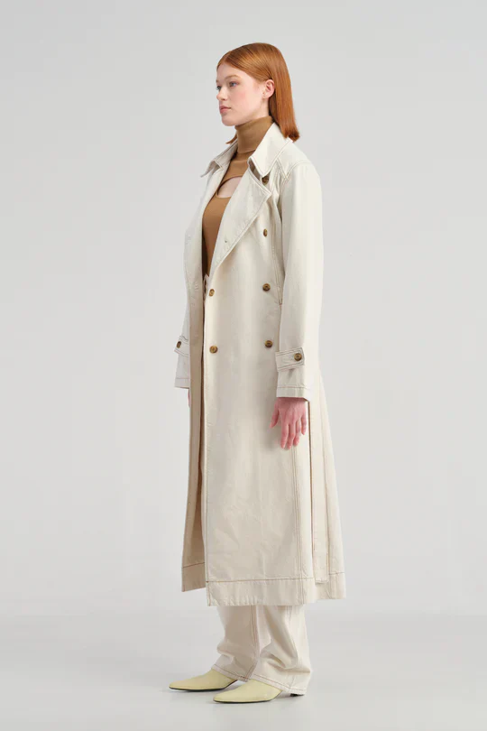 NOBODY DENIM - Anna Trench Coat (Ecru) - Image 2