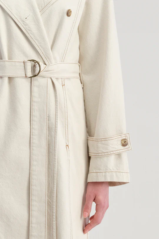 NOBODY DENIM - Anna Trench Coat (Ecru) - Image 4