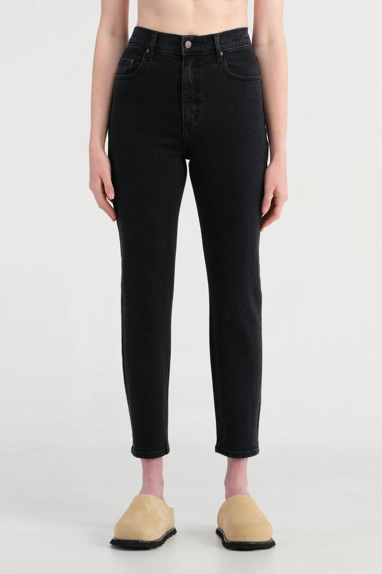 NOBODY DENIM - Frankie Jean Ankle Stretch (Astorial Black)