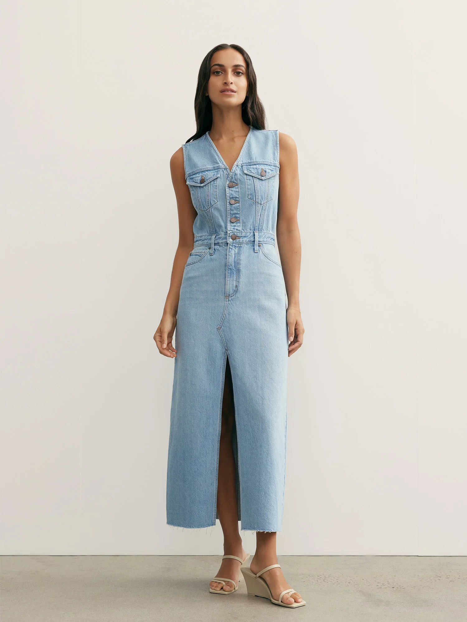 NOBODY DENIM - ROXANNE MAXI DRESS (SAUNTER)