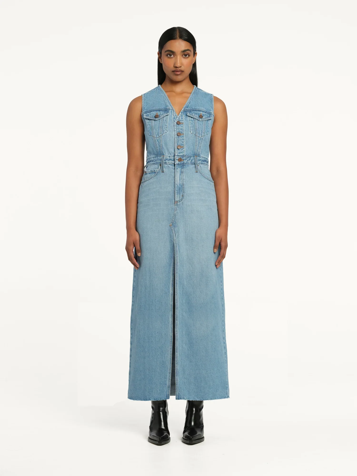 NOBODY DENIM - ROXANNE MAXI DRESS (SAUNTER) - Image 2