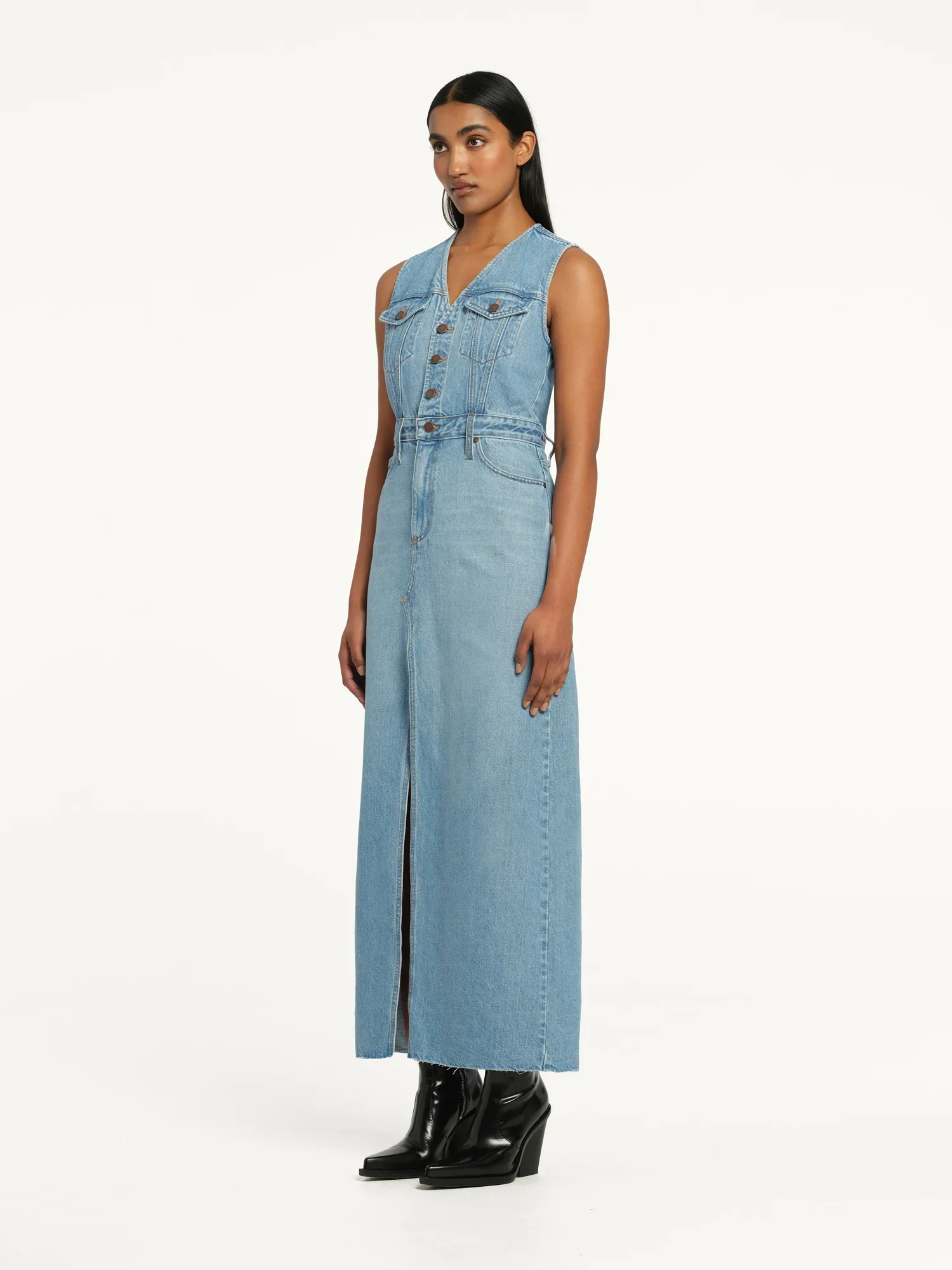 NOBODY DENIM - ROXANNE MAXI DRESS (SAUNTER) - Image 3