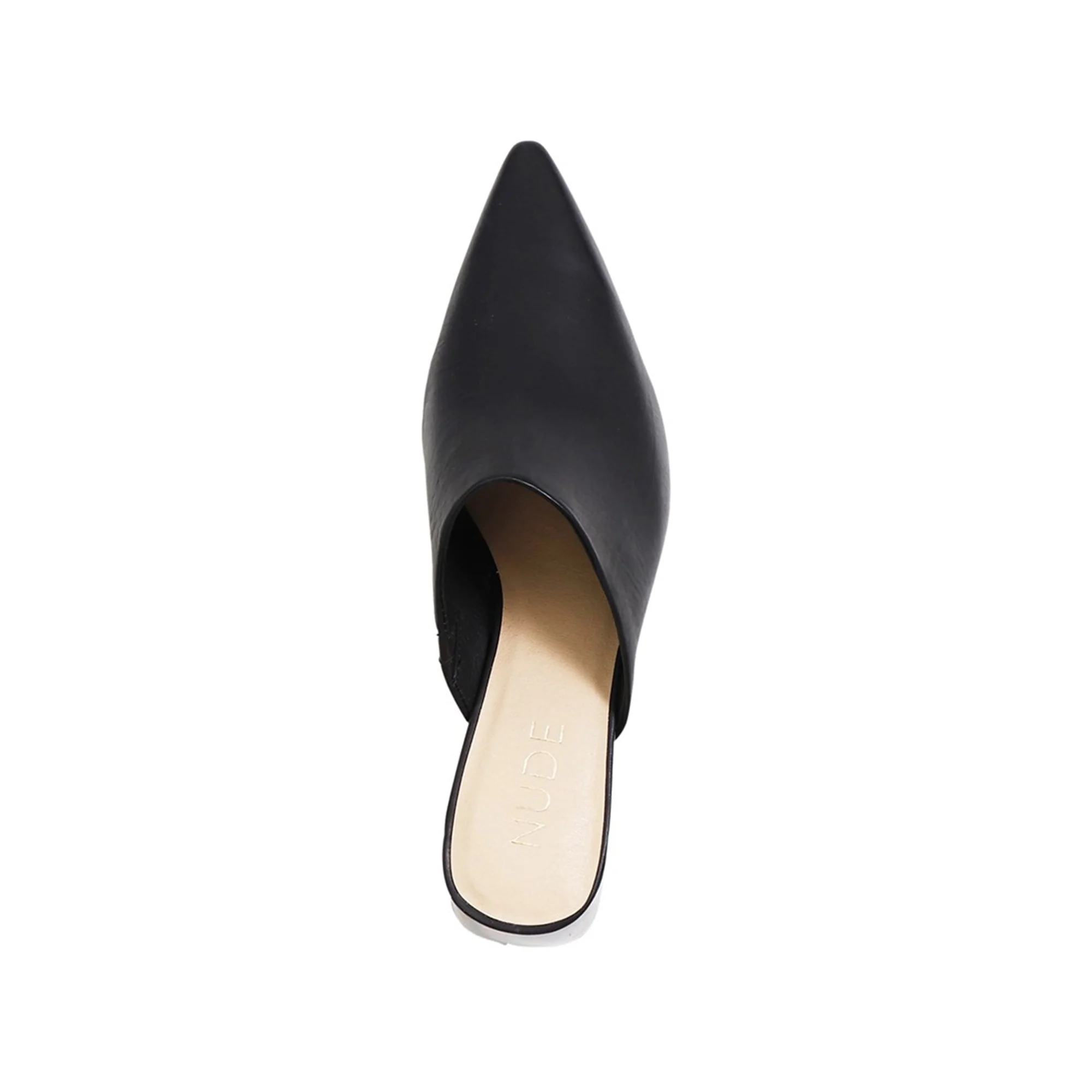NUDE FOOTWEAR - Mavis (Black Leather / Tortoiseshell) - Image 3