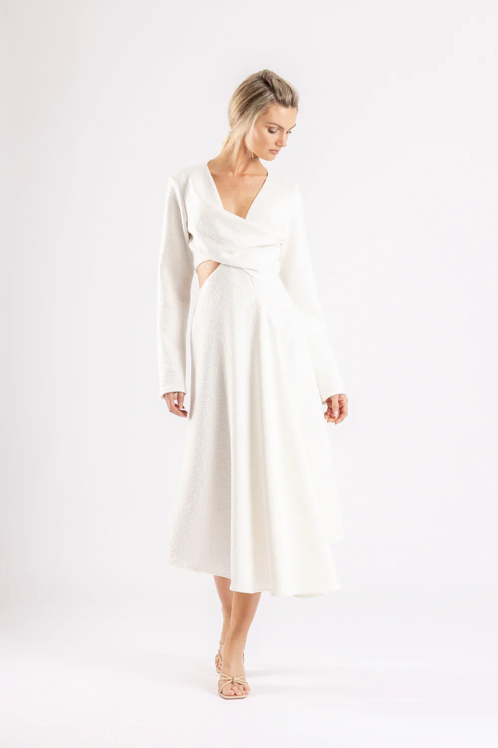 ONE FELL SWOOP - Roisin Midi Dress (Blanche) - Image 3