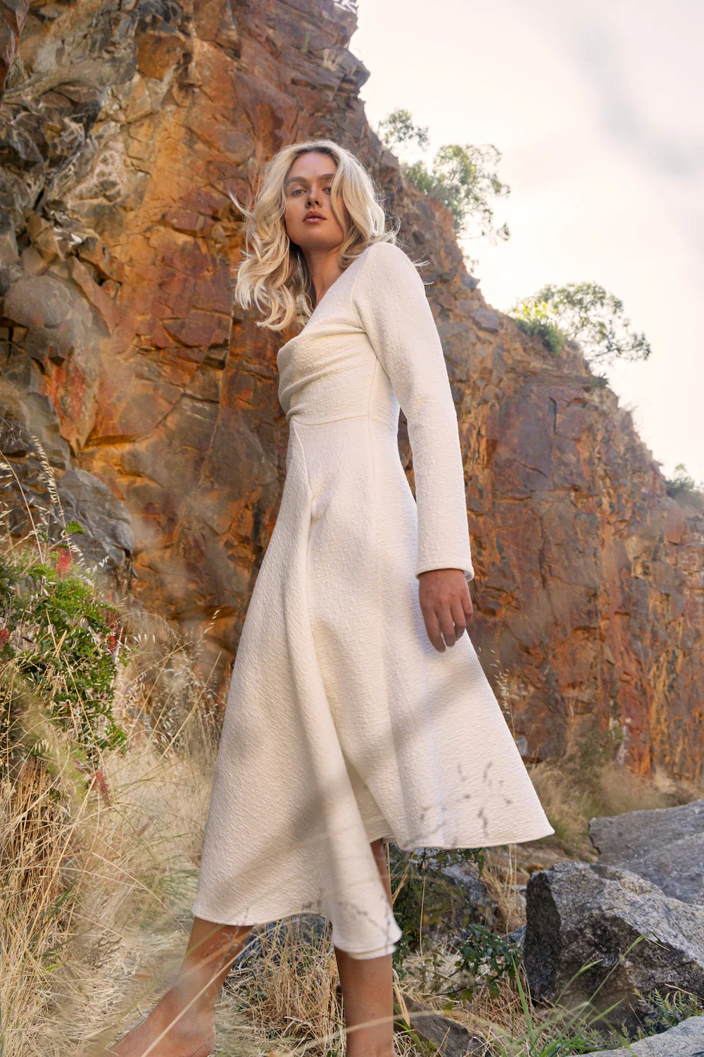 ONE FELL SWOOP - Roisin Midi Dress (Blanche) - Image 4