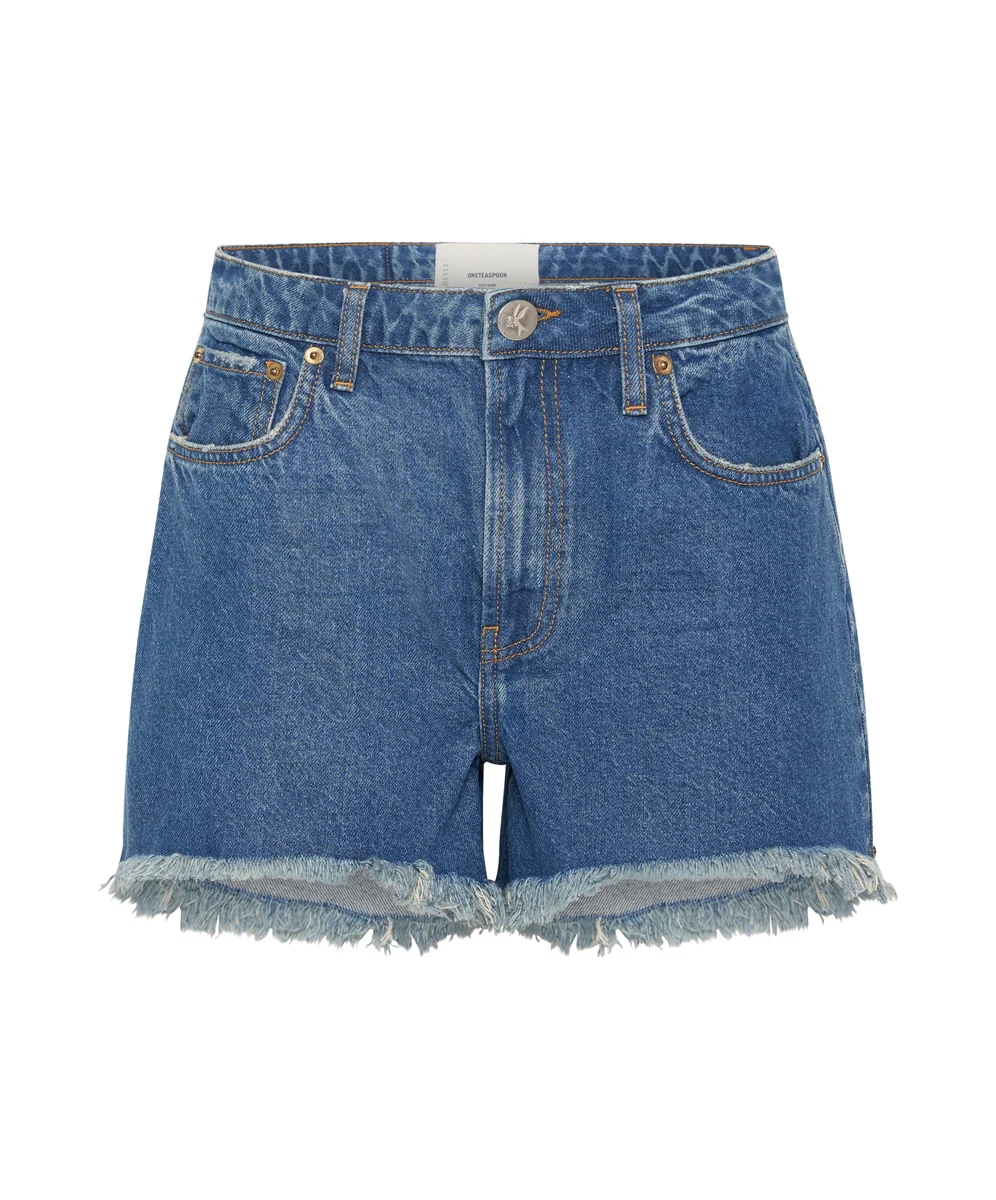 ONE TEASPOON - Legend Mom Fit Shorts (Riviera) - Image 7