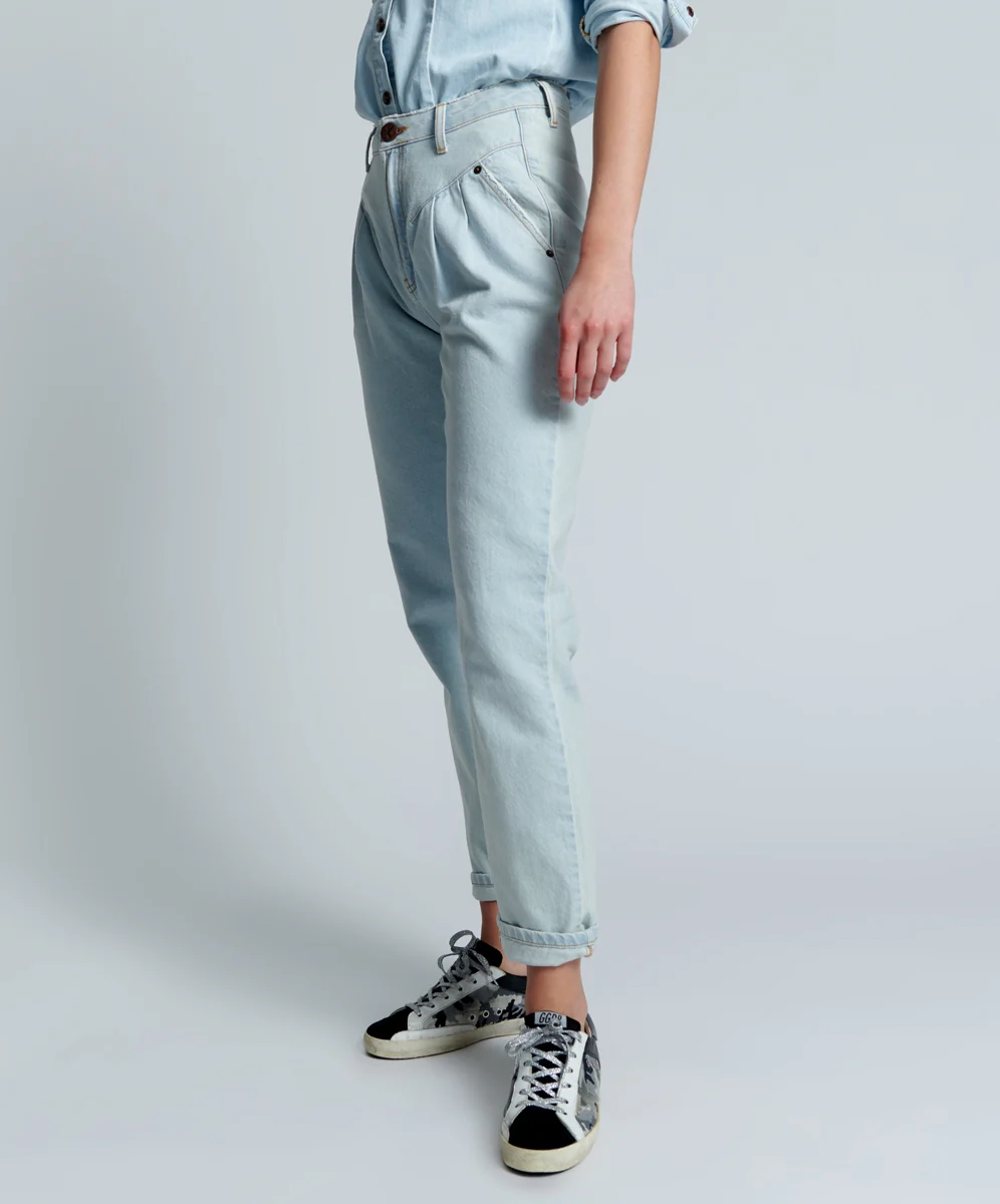 ONE TEASPOON - Streetwalkers High Waist 80's Fit Jean (Bel Air Blue) - Image 3